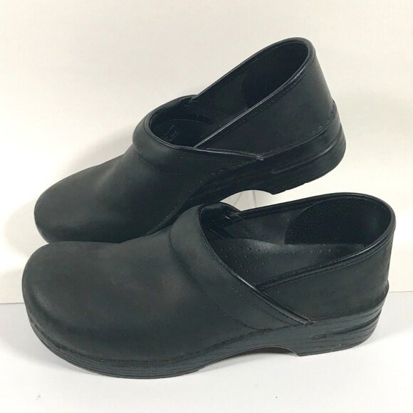 Dansko Shoes - Dansko Narrow Pro Black Oiled Clog Slip On Women's US 12.5N UK 10.5 EU 43